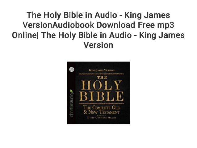 Free kjv audio bible mp3